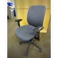 Teknion Office Task Chair Blue Adjustable 8 Way Gas